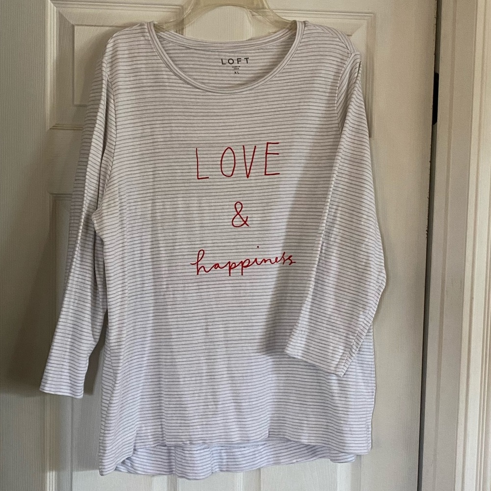 Loft Valentines tunic shirt.
